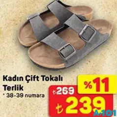 JUNO KADIN ÇİFT TOKALI TERLİK
